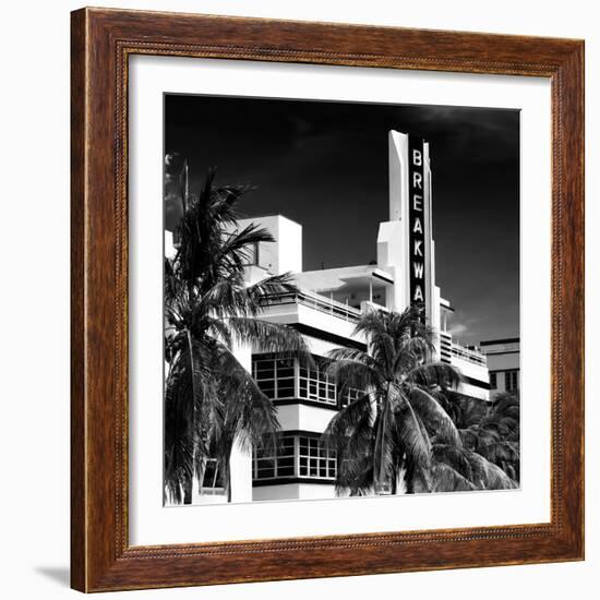 Art Deco Architecture of Miami Beach - The Esplendor Hotel Breakwater South Beach - Ocean Drive-Philippe Hugonnard-Framed Photographic Print