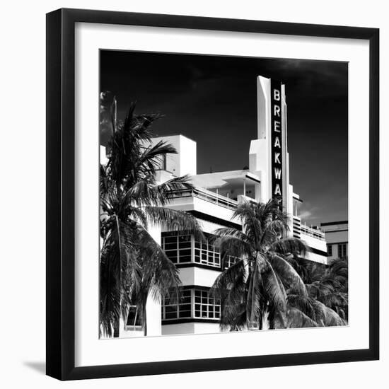 Art Deco Architecture of Miami Beach - The Esplendor Hotel Breakwater South Beach - Ocean Drive-Philippe Hugonnard-Framed Photographic Print