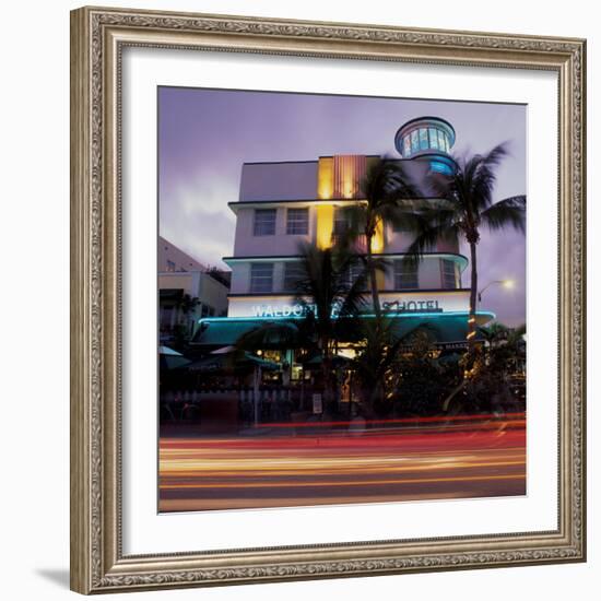 Art Deco Architecture, South Beach, Miami, Florida-Robin Hill-Framed Photographic Print