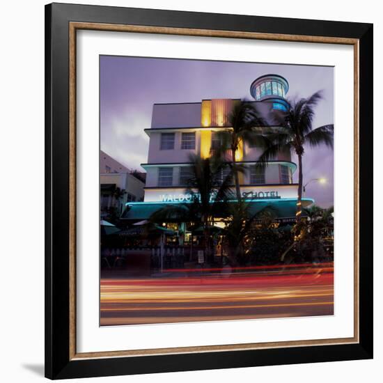 Art Deco Architecture, South Beach, Miami, Florida-Robin Hill-Framed Photographic Print