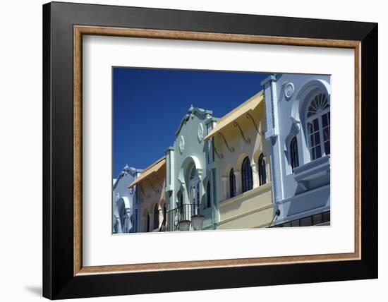 Art deco buildings, New Regent Street, Christchurch, Canterbury, South Island, New Zealand-David Wall-Framed Photographic Print