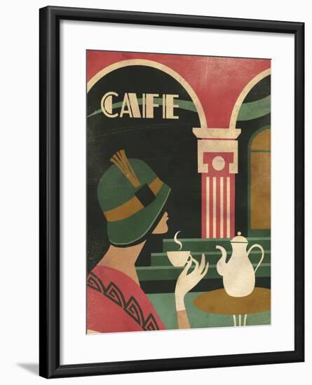 Art Deco Cafe-Martin Wickstrom-Framed Giclee Print