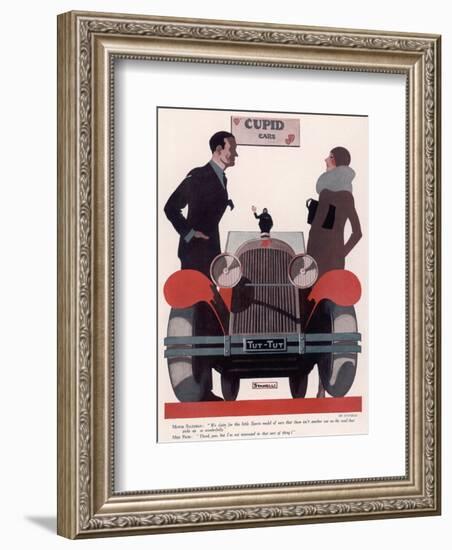 Art Deco Cupid Cars-null-Framed Giclee Print