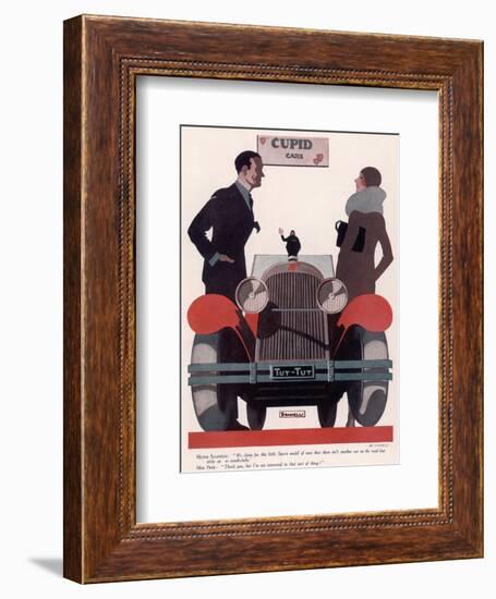 Art Deco Cupid Cars-null-Framed Giclee Print