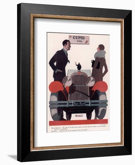 Art Deco Cupid Cars-null-Framed Giclee Print