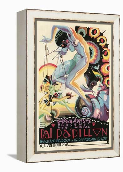 Art Deco Dance Poster-null-Framed Stretched Canvas