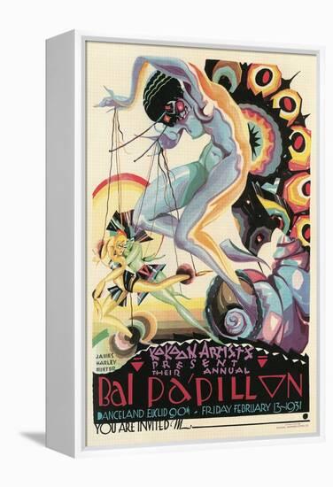 Art Deco Dance Poster-null-Framed Stretched Canvas