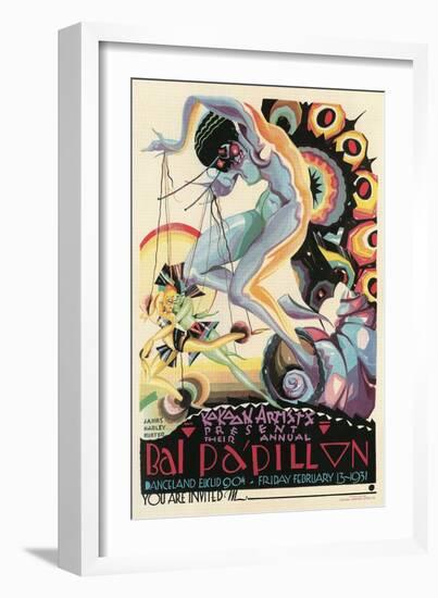 Art Deco Dance Poster-null-Framed Premium Giclee Print
