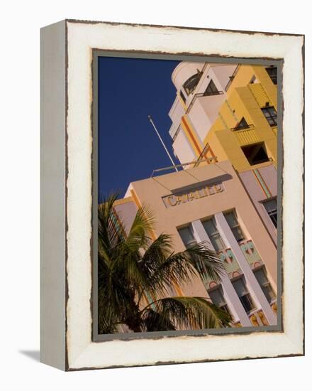 Art Deco Design of Cavalier Hotel, South Beach, Miami, Florida, USA-Nancy & Steve Ross-Framed Premier Image Canvas