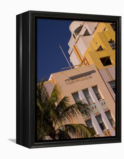 Art Deco Design of Cavalier Hotel, South Beach, Miami, Florida, USA-Nancy & Steve Ross-Framed Premier Image Canvas