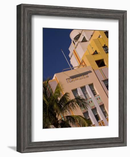 Art Deco Design of Cavalier Hotel, South Beach, Miami, Florida, USA-Nancy & Steve Ross-Framed Photographic Print