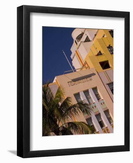 Art Deco Design of Cavalier Hotel, South Beach, Miami, Florida, USA-Nancy & Steve Ross-Framed Photographic Print