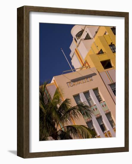 Art Deco Design of Cavalier Hotel, South Beach, Miami, Florida, USA-Nancy & Steve Ross-Framed Photographic Print