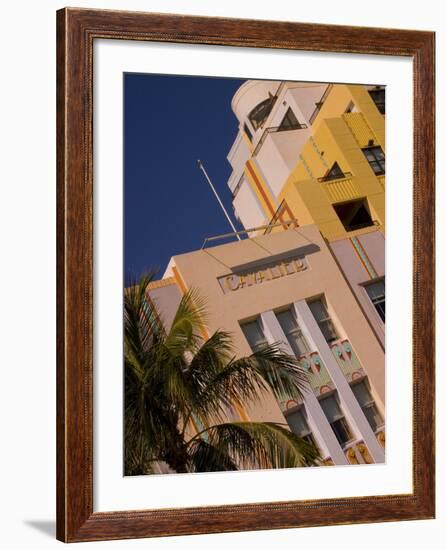 Art Deco Design of Cavalier Hotel, South Beach, Miami, Florida, USA-Nancy & Steve Ross-Framed Photographic Print