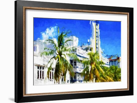 Art Deco District II - In the Style of Oil Painting-Philippe Hugonnard-Framed Giclee Print