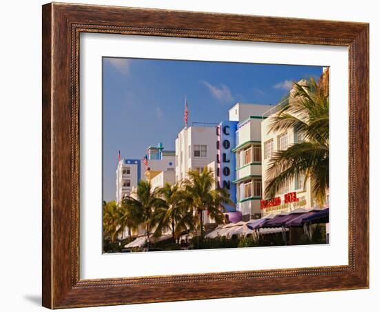 Art Deco District of South Beach, Miami Beach, Florida-Adam Jones-Framed Photographic Print