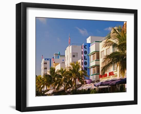 Art Deco District of South Beach, Miami Beach, Florida-Adam Jones-Framed Photographic Print