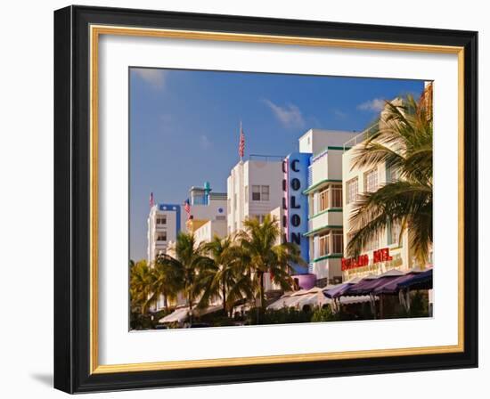 Art Deco District of South Beach, Miami Beach, Florida-Adam Jones-Framed Photographic Print