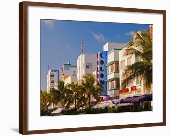 Art Deco District of South Beach, Miami Beach, Florida-Adam Jones-Framed Photographic Print