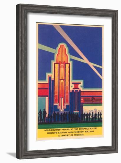 Art Deco Entrance, Chicago World's Fair-null-Framed Art Print