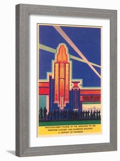 Art Deco Entrance, Chicago World's Fair-null-Framed Art Print