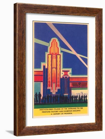 Art Deco Entrance, Chicago World's Fair-null-Framed Art Print