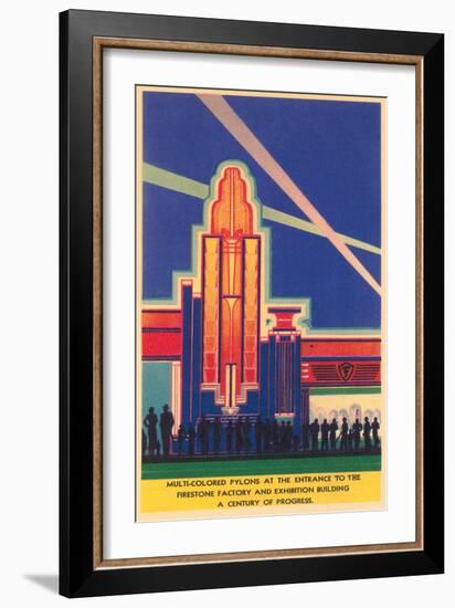 Art Deco Entrance, Chicago World's Fair-null-Framed Art Print