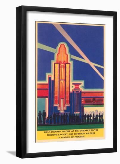 Art Deco Entrance, Chicago World's Fair-null-Framed Art Print