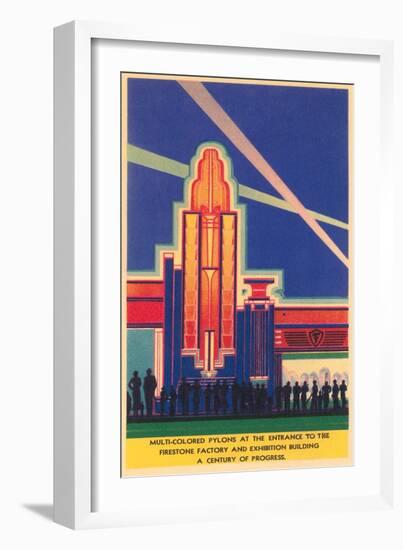 Art Deco Entrance, Chicago World's Fair-null-Framed Art Print