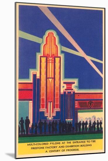 Art Deco Entrance, Chicago World's Fair-null-Mounted Art Print