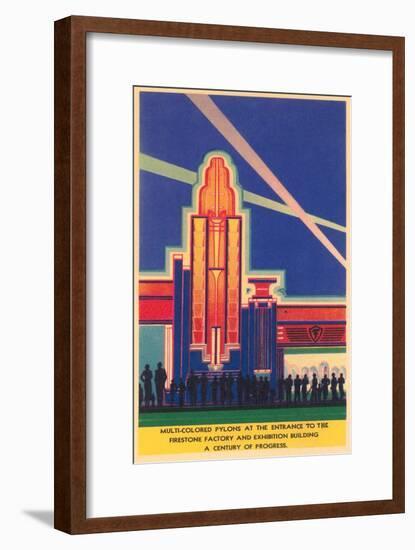 Art Deco Entrance, Chicago World's Fair-null-Framed Art Print