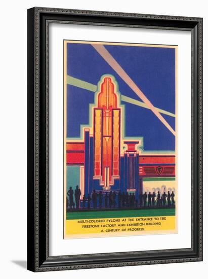 Art Deco Entrance, Chicago World's Fair-null-Framed Art Print