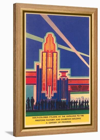 Art Deco Entrance, Chicago World's Fair-null-Framed Stretched Canvas