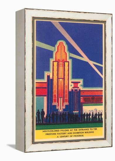 Art Deco Entrance, Chicago World's Fair-null-Framed Stretched Canvas