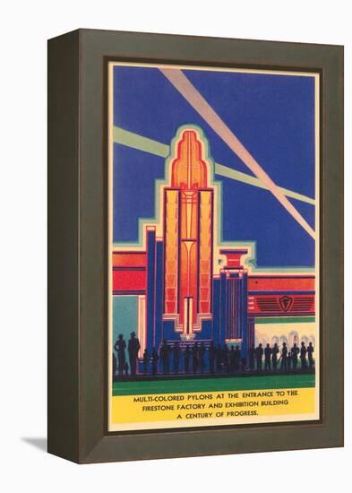 Art Deco Entrance, Chicago World's Fair-null-Framed Stretched Canvas