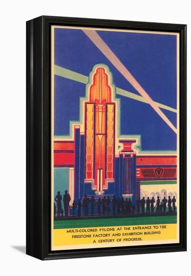 Art Deco Entrance, Chicago World's Fair-null-Framed Stretched Canvas