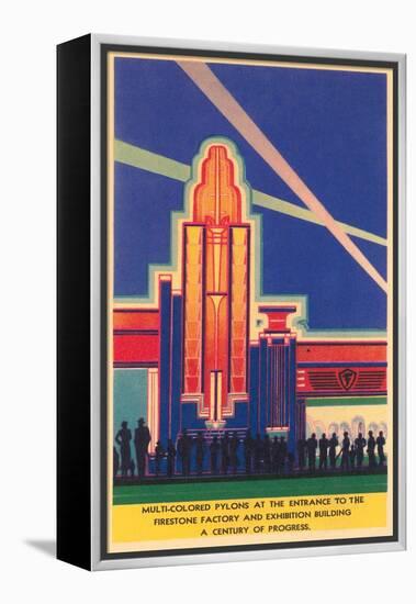 Art Deco Entrance, Chicago World's Fair-null-Framed Stretched Canvas