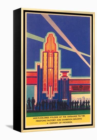 Art Deco Entrance, Chicago World's Fair-null-Framed Stretched Canvas