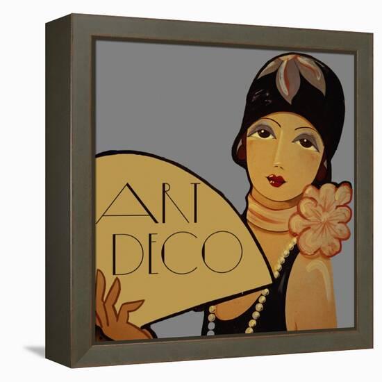 Art Deco Flapper-Vintage Apple Collection-Framed Premier Image Canvas