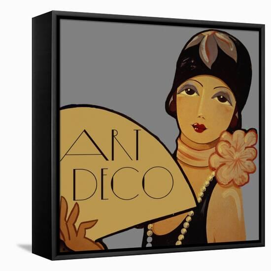 Art Deco Flapper-Vintage Apple Collection-Framed Premier Image Canvas