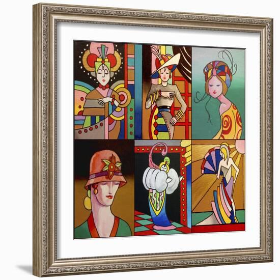 Art Deco Ladies 8-Howie Green-Framed Giclee Print