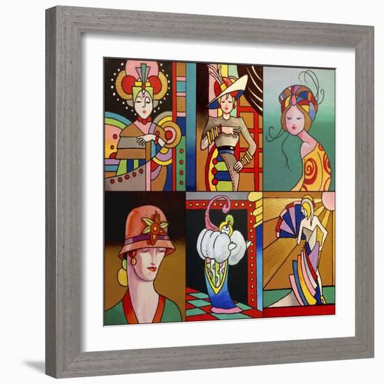 Art Deco Ladies 8-Howie Green-Framed Giclee Print