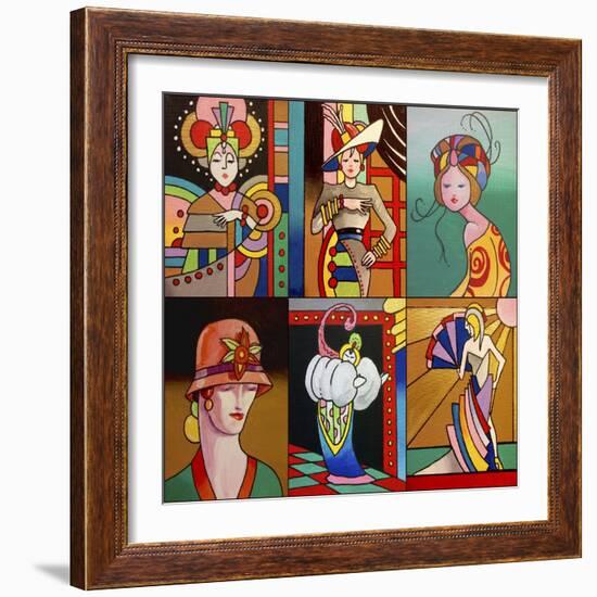 Art Deco Ladies 8-Howie Green-Framed Giclee Print