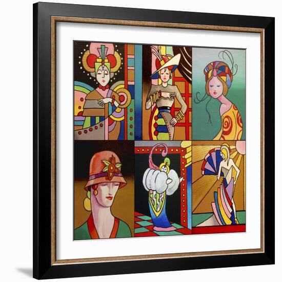 Art Deco Ladies 8-Howie Green-Framed Giclee Print