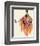 Art Deco Lady in a Colourful Dress-null-Framed Giclee Print