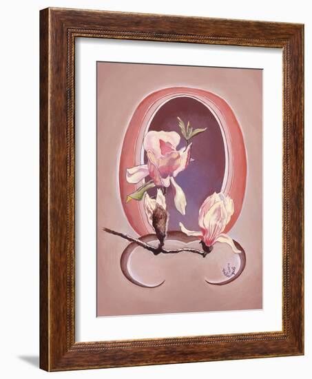 Art Deco Magnolias-Judy Mastrangelo-Framed Giclee Print