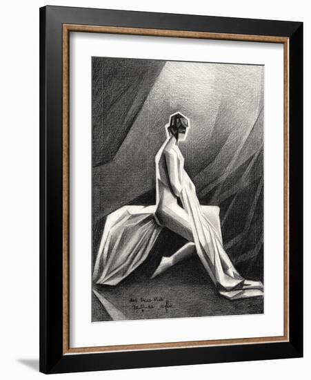 Art Deco Nude - 02-20-22-Corne Akkers-Framed Giclee Print