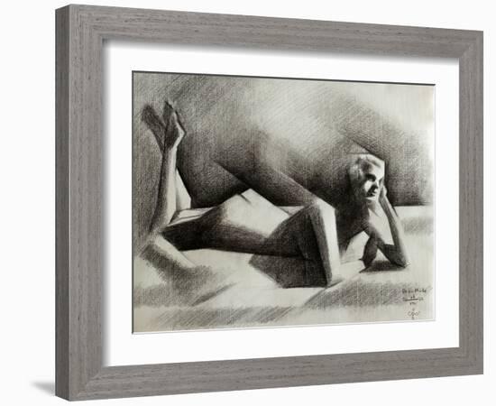 Art Deco Nude - 06-08-22-Corne Akkers-Framed Giclee Print