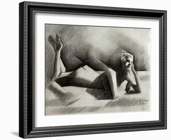 Art Deco Nude - 06-08-22-Corne Akkers-Framed Giclee Print
