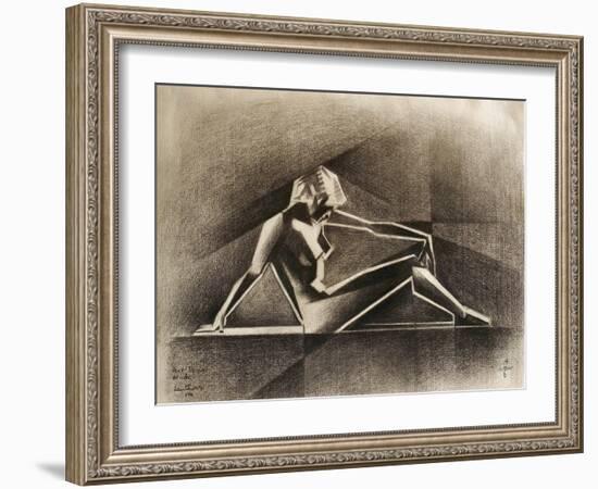 Art Deco Nude - 15-08-22-Corne Akkers-Framed Giclee Print